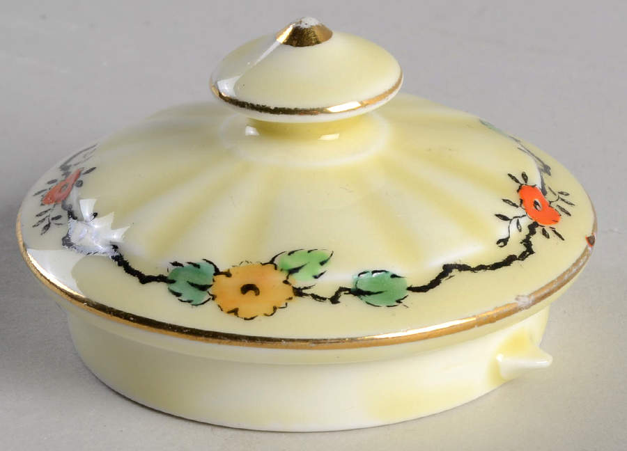 Hollyhock Lid for Creamer by Crown Staffordshire-1