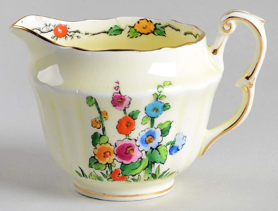 Hollyhock Mini Creamer by Crown Staffordshire-1