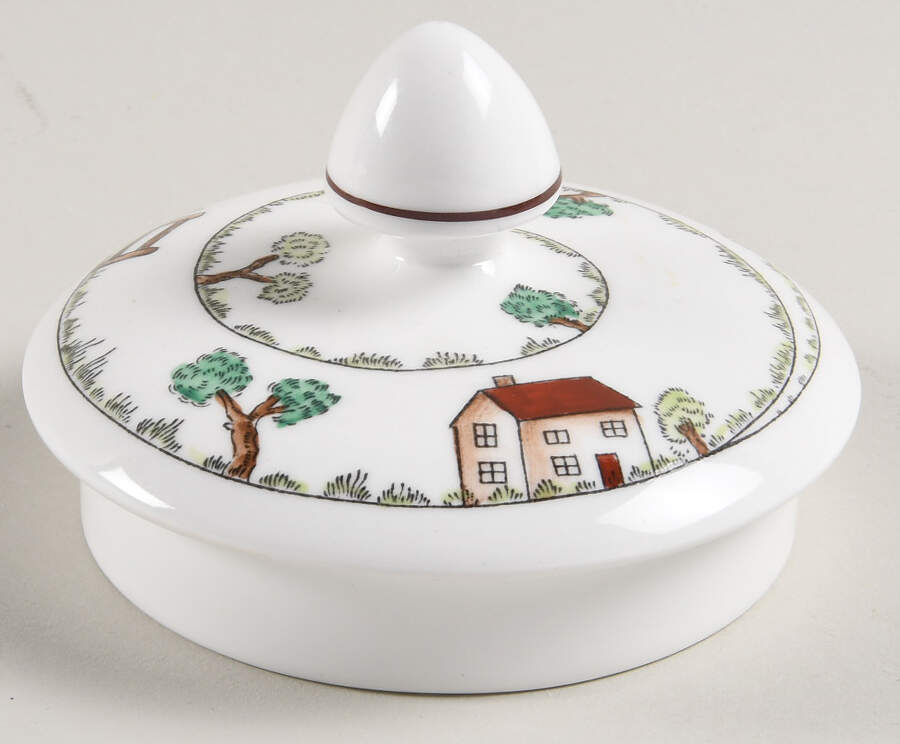 Hunting Scene Lid for Teapot by Crown Staffordshire-1