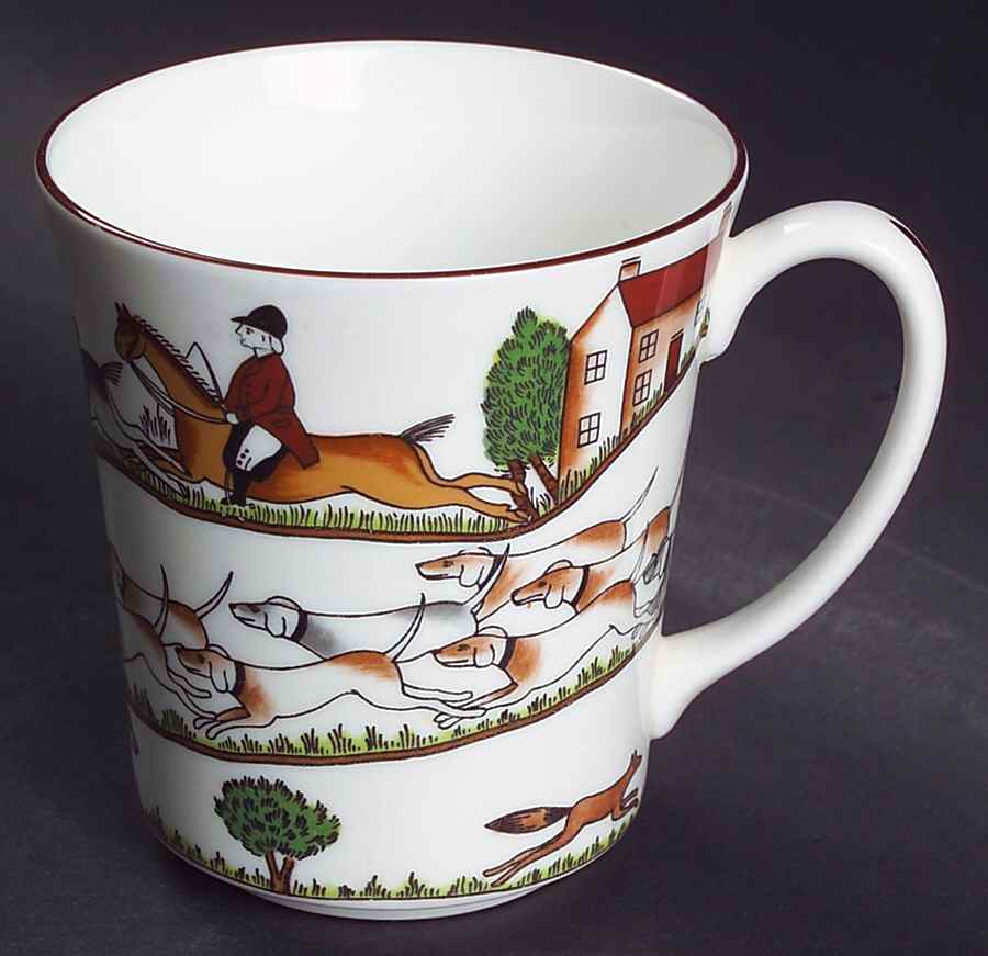 Hunting Scene Mug by Crown Staffordshire-1