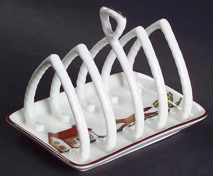 Hunting Scene Toast Server by Crown Staffordshire-1