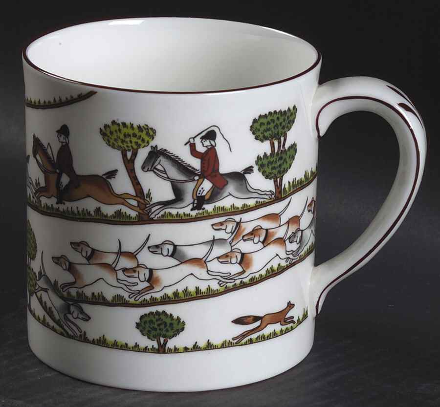 Hunting Scene Jumbo Mug by Crown Staffordshire-1