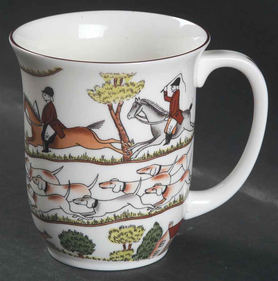 Hunting Scene Mug by Crown Staffordshire-1