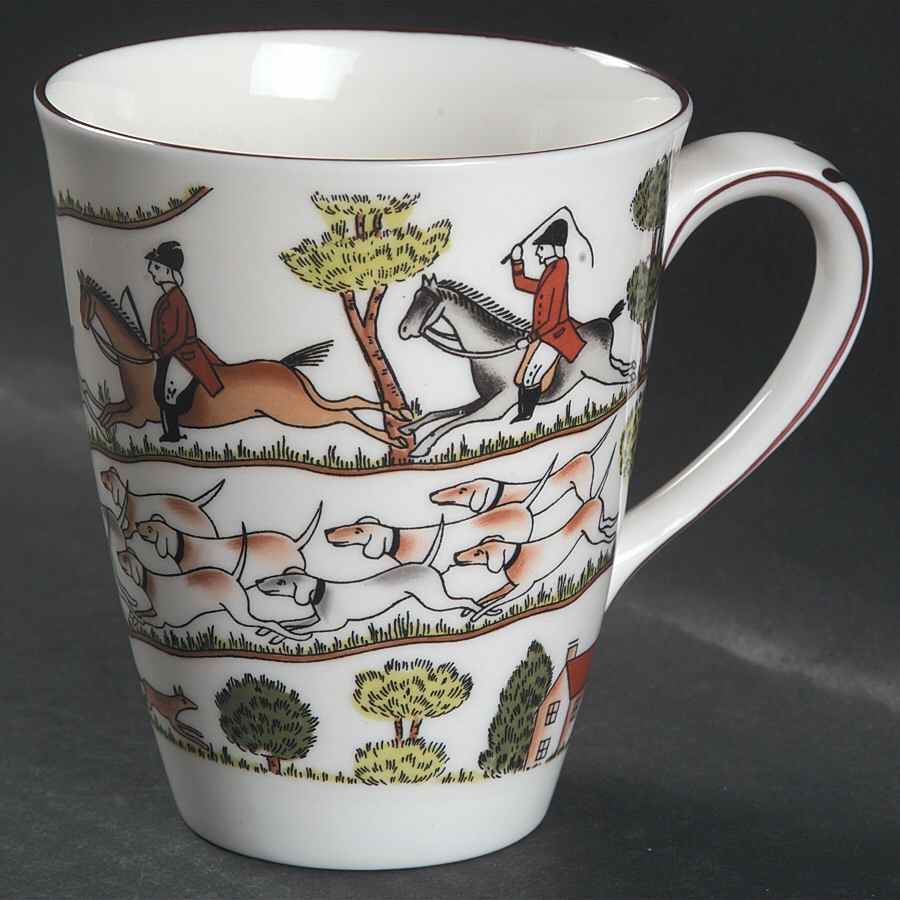 Hunting Scene Mug by Crown Staffordshire-1