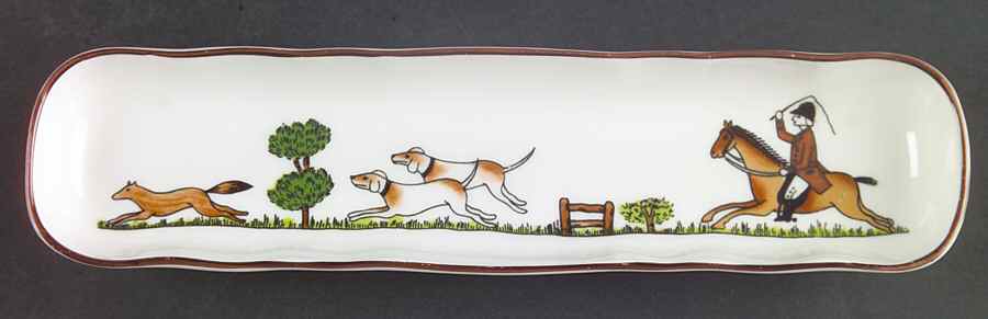 Hunting Scene Mint Tray by Crown Staffordshire-1
