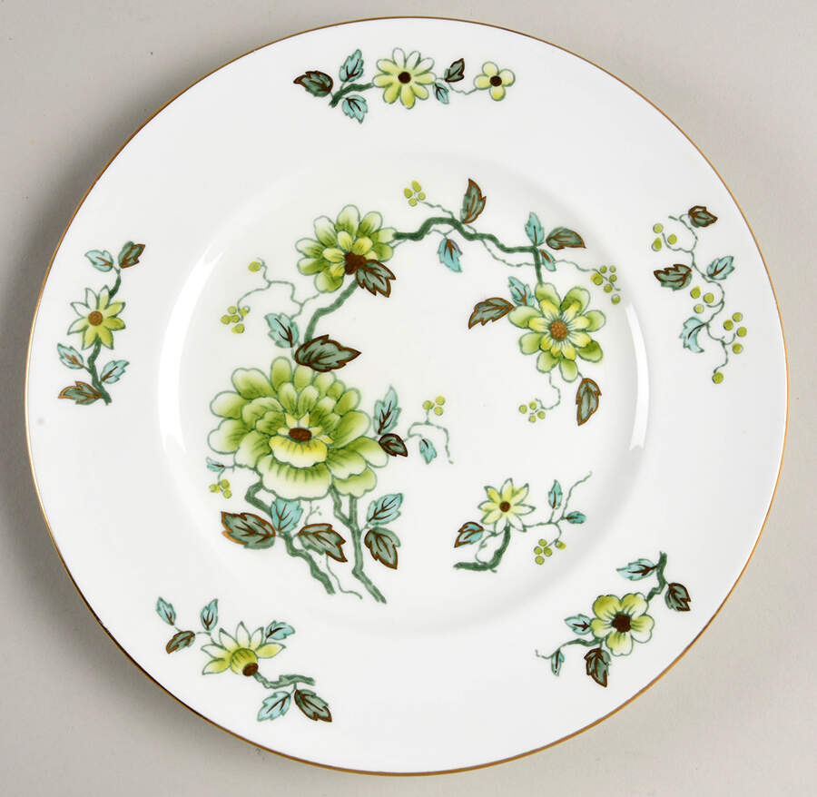 Imari Green Salad Plate by Crown Staffordshire-1