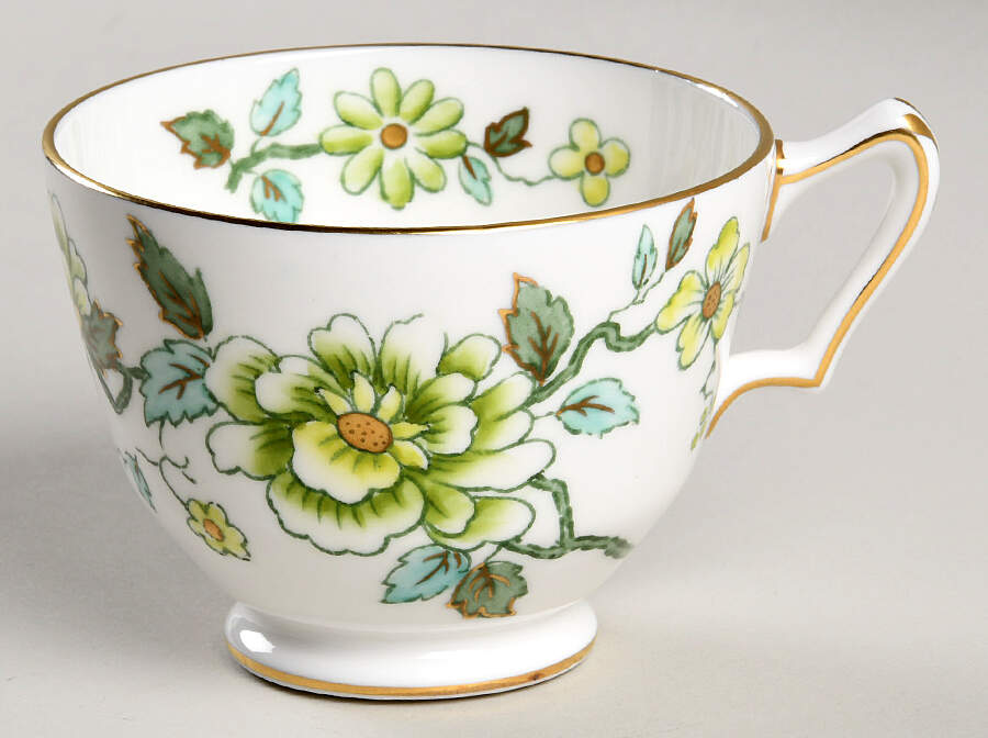Imari Green Footed Cup by Crown Staffordshire-1