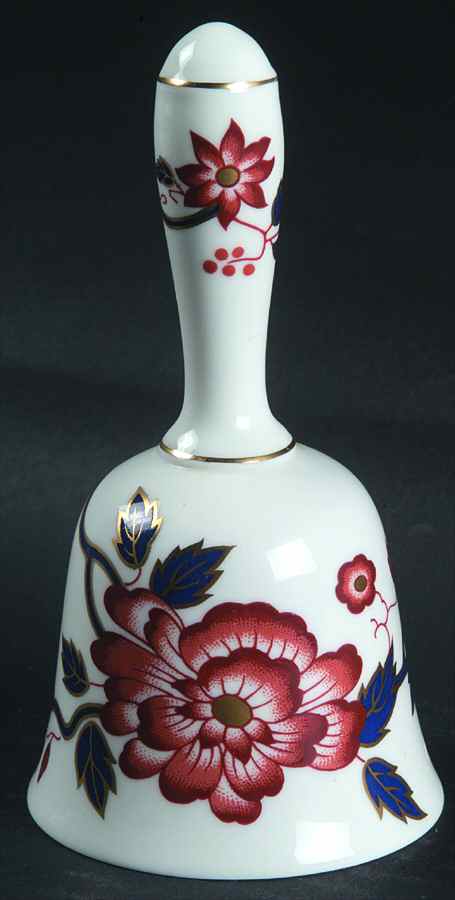 Imari Coral Bell by Crown Staffordshire-1