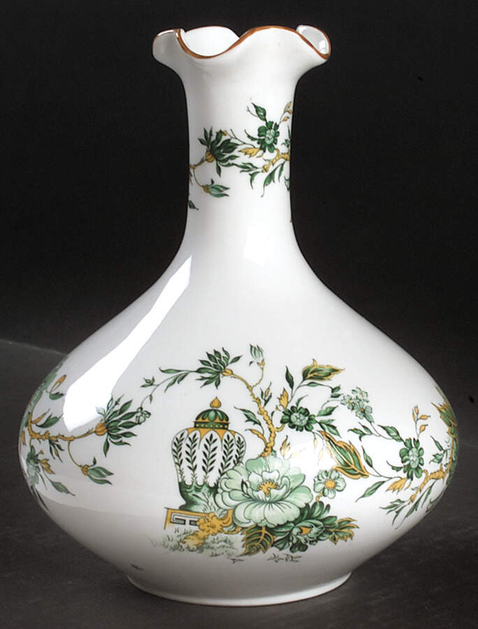 Kowloon High Vase (Bulbous) by Crown Staffordshire-1