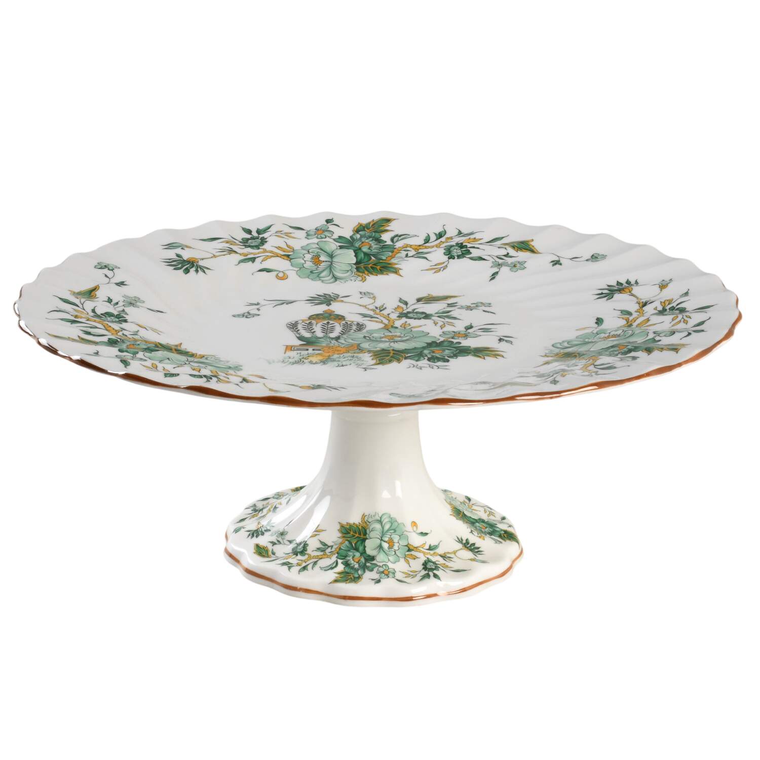 Kowloon Footed Cake Plate by Crown Staffordshire-1