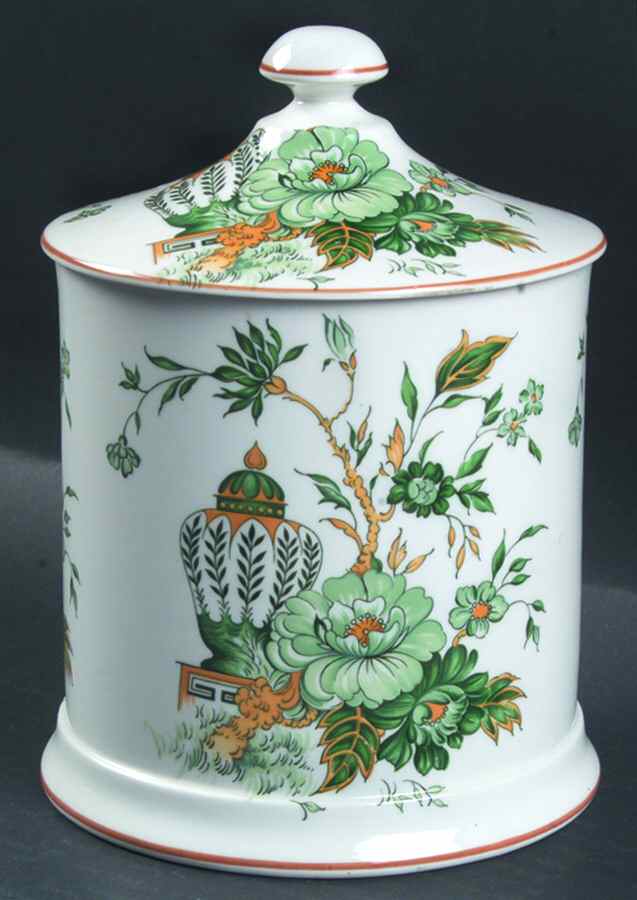 Kowloon Biscuit Barrel & Lid by Crown Staffordshire-1
