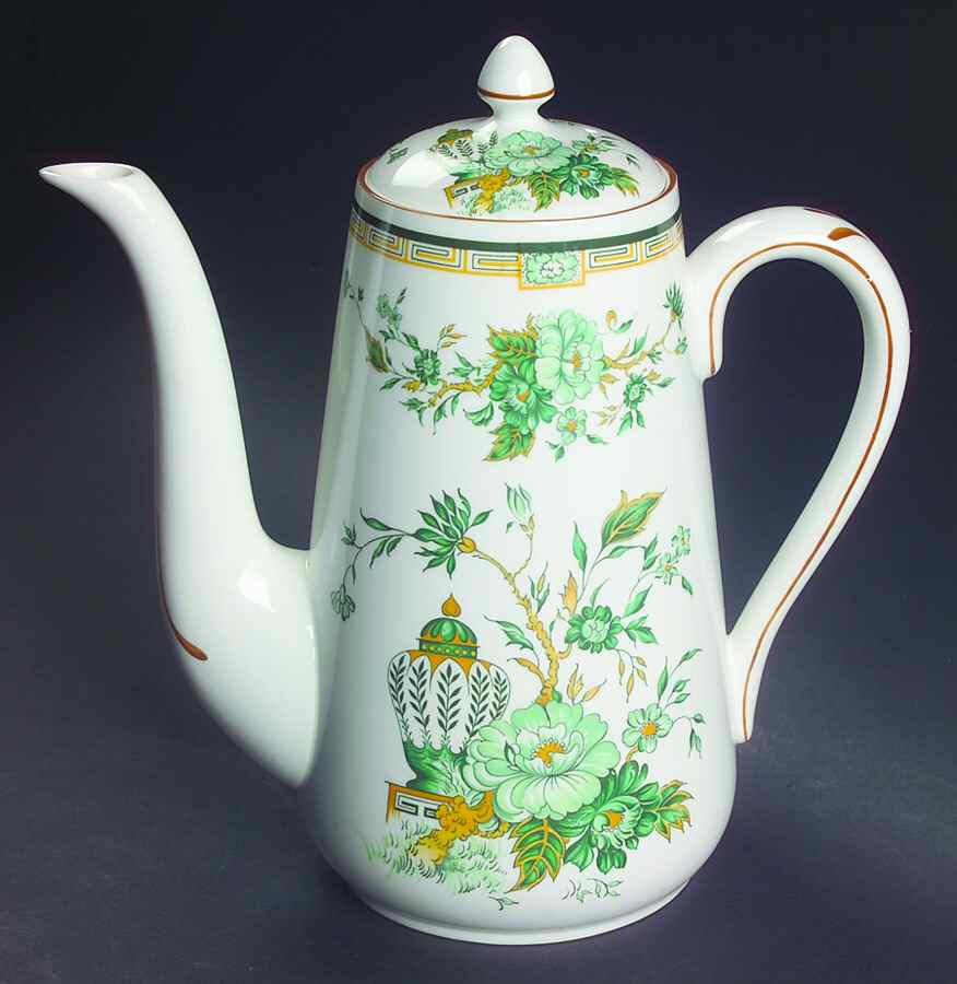 Kowloon Coffee Pot & Lid by Crown Staffordshire-1