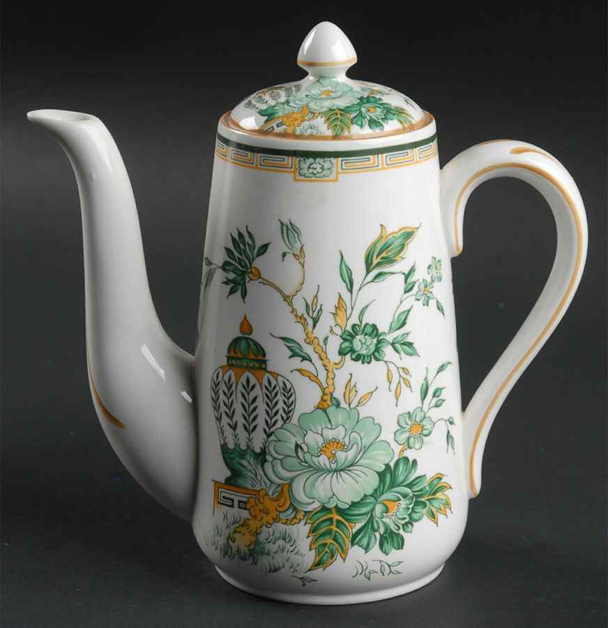 Kowloon Mini Coffee Pot & Lid by Crown Staffordshire-1