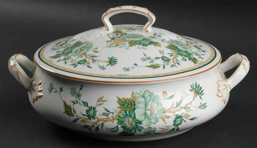 Kowloon Round Covered Vegetable by Crown Staffordshire-1