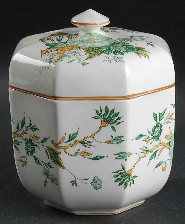 Kowloon Candy Box & Lid by Crown Staffordshire-1