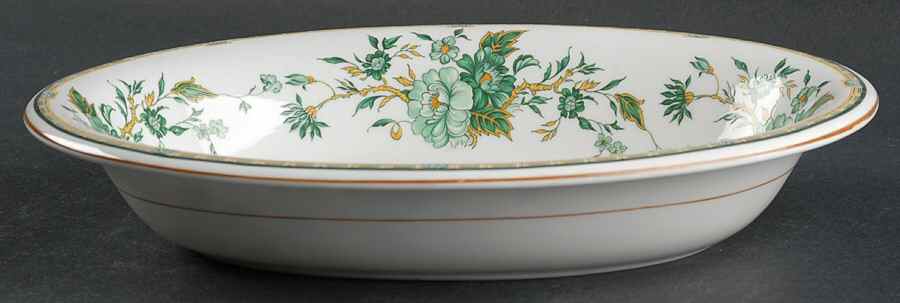 Kowloon 10" Oval Vegetable Bowl by Crown Staffordshire-1