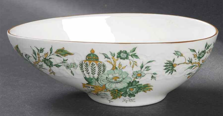Kowloon Avocado Bowl by Crown Staffordshire-1