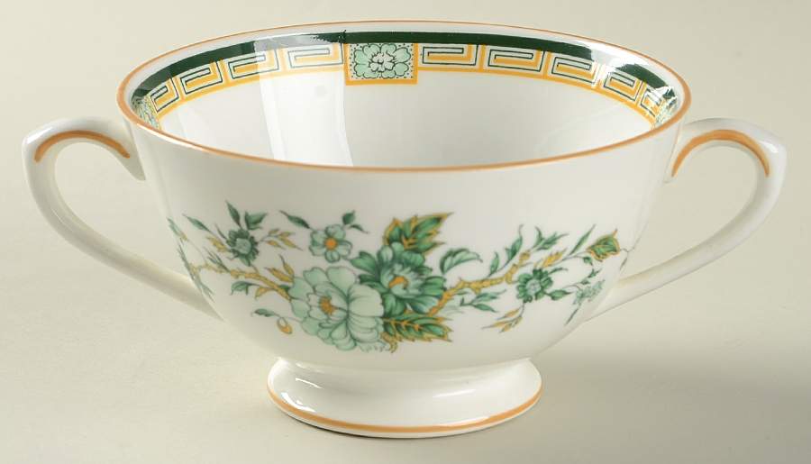 Kowloon Footed Cream Soup Bowl by Crown Staffordshire-1