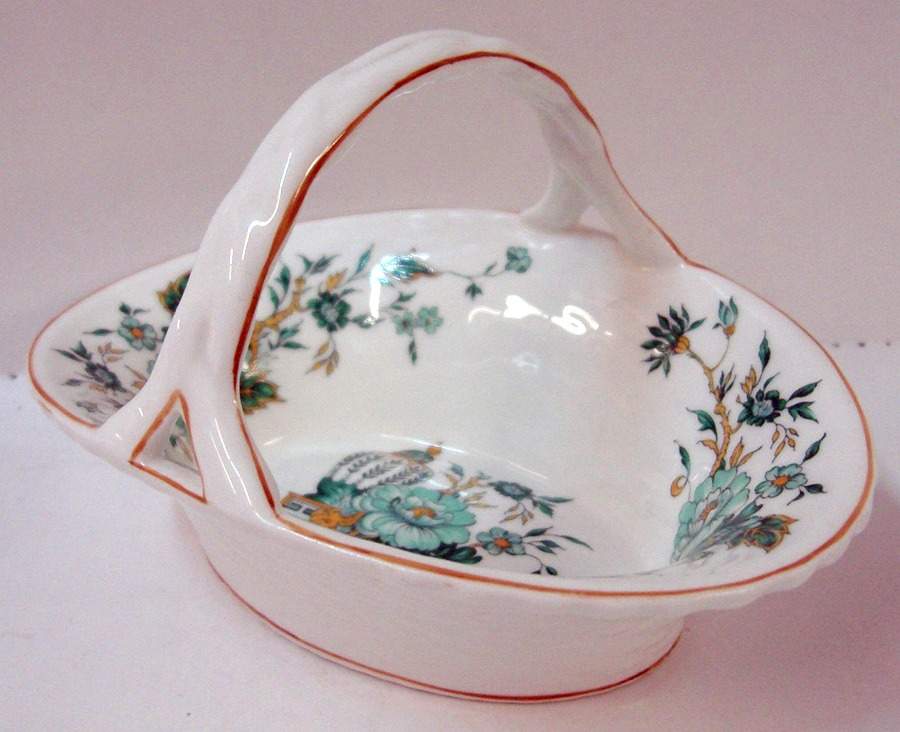 Kowloon 5" Handled Basket by Crown Staffordshire-1