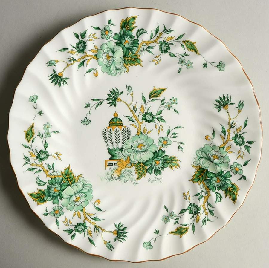 Kowloon Cake Plate by Crown Staffordshire-1