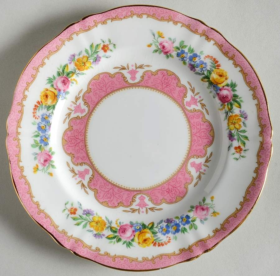 Lyric Tunis (Scalloped) Bread & Butter Plate by Crown Staffordshire-1