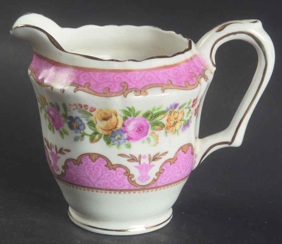 Lyric Tunis (Scalloped) Mini Creamer by Crown Staffordshire-1