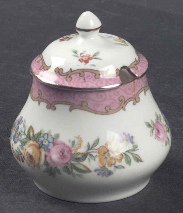 Lyric Tunis (Scalloped) Cruet with Lid/Stopper by Crown Staffordshire-1
