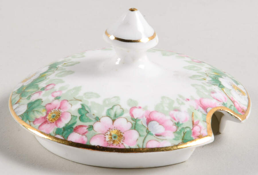 Maytime Lid for Jam/Jelly by Crown Staffordshire-1