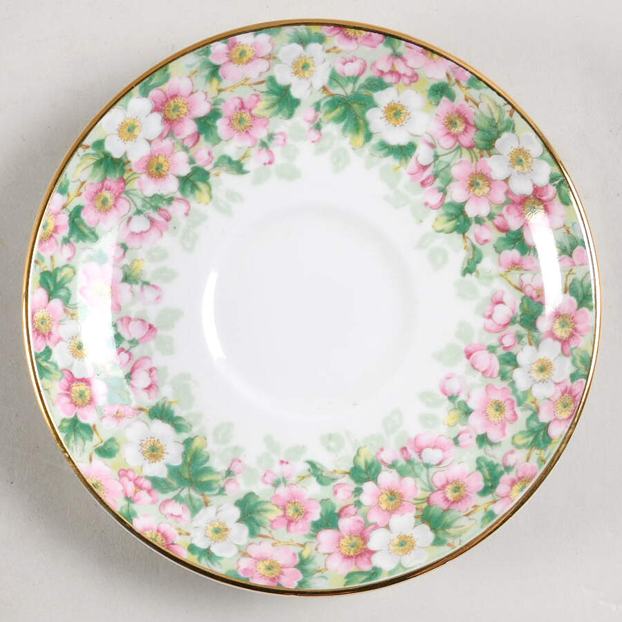 Maytime Saucer by Crown Staffordshire-1