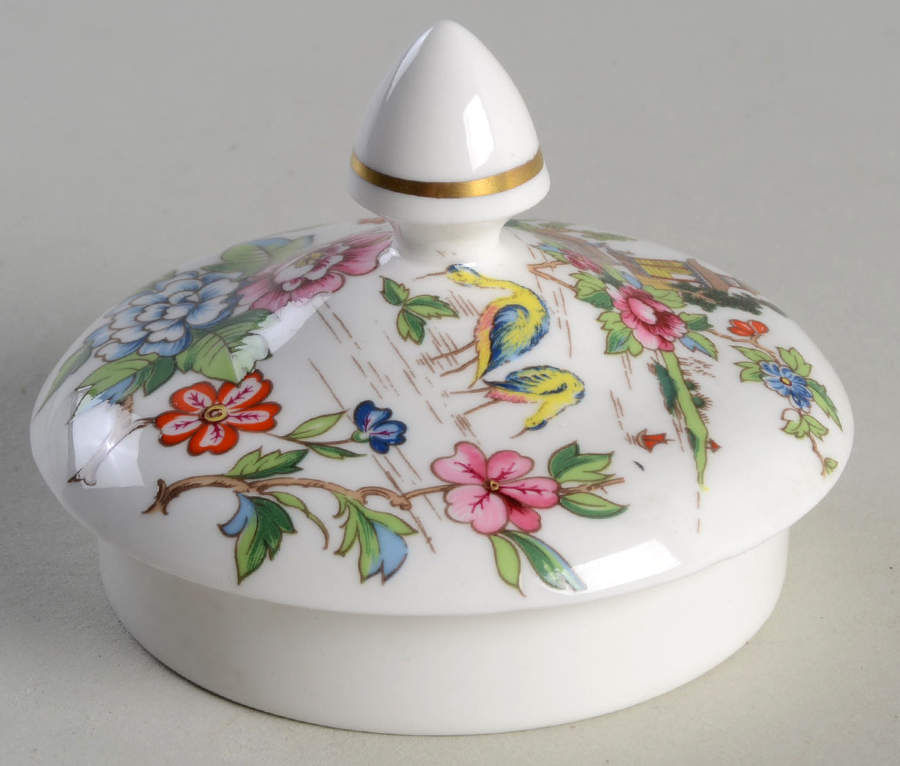 Pagoda Lid for Sugar Bowl by Crown Staffordshire-1