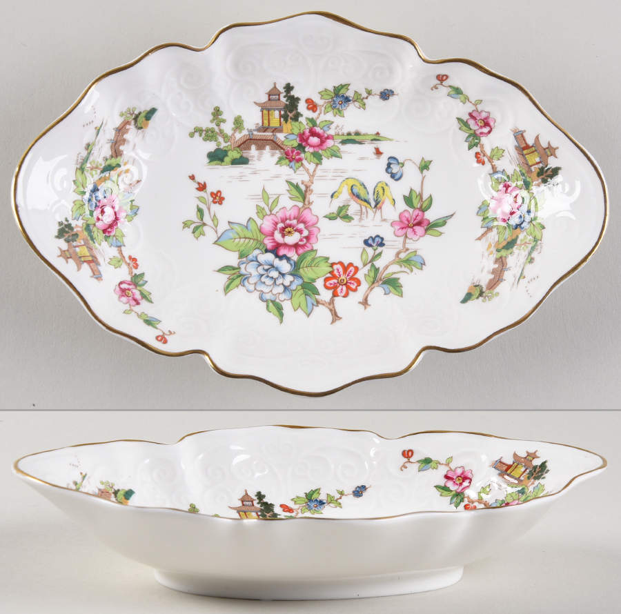 Pagoda Bon Bon by Crown Staffordshire-1