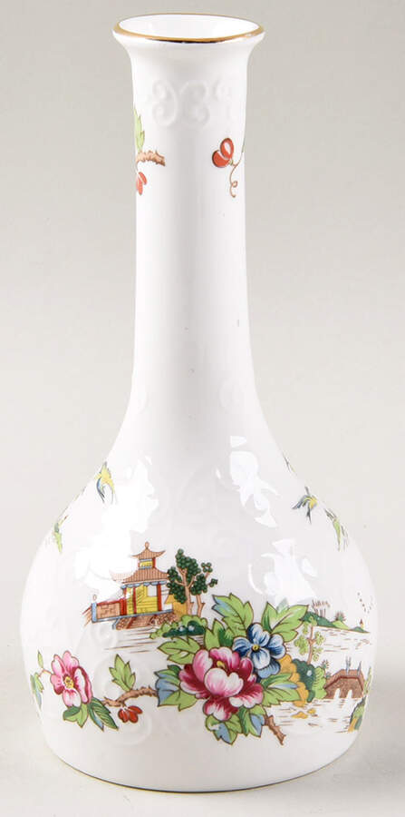 Pagoda 5" Bud Vase by Crown Staffordshire-1