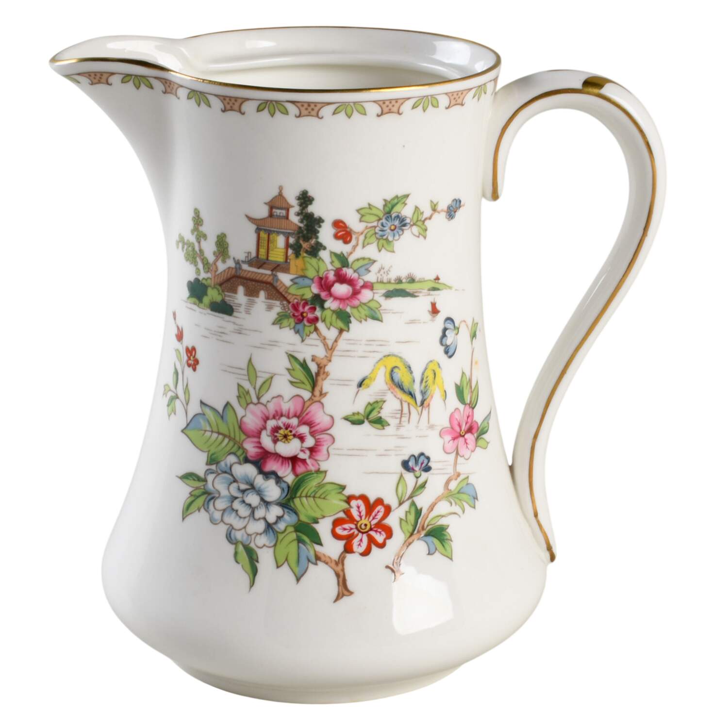 Pagoda Hot Water Jug No Lid by Crown Staffordshire-1