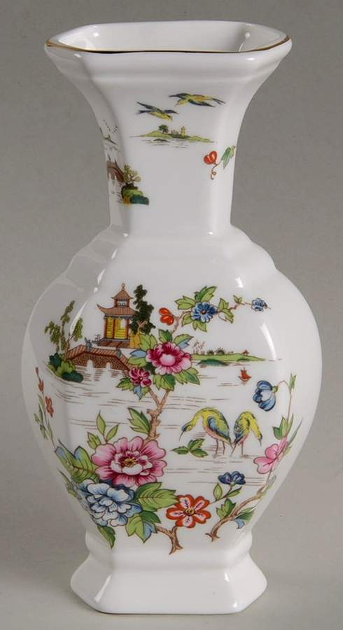 Pagoda 5" Vase by Crown Staffordshire-1