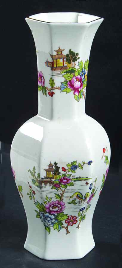 Pagoda 8" Bud Vase by Crown Staffordshire-1