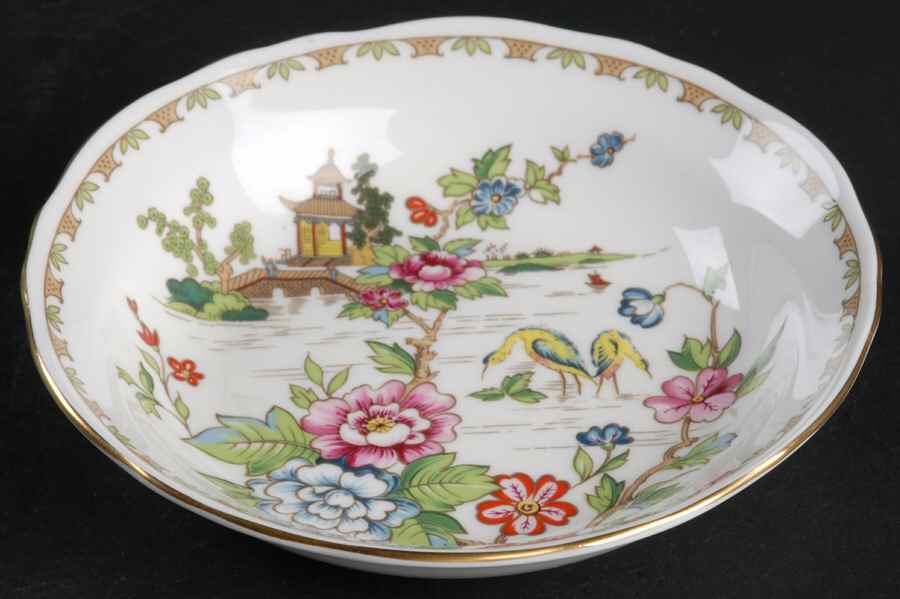 Pagoda Fruit/Dessert (Sauce) Bowl by Crown Staffordshire-1