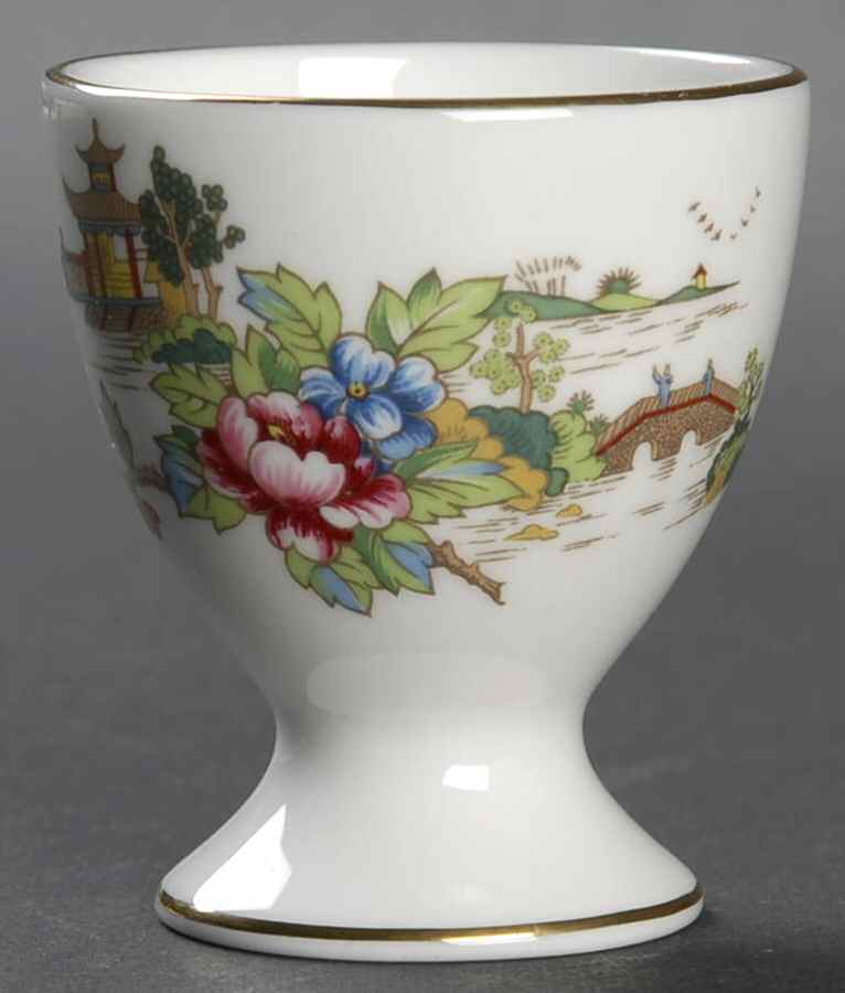 Pagoda Single Egg Cup by Crown Staffordshire-1