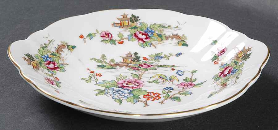 Pagoda Sweet Meat Dish by Crown Staffordshire-1