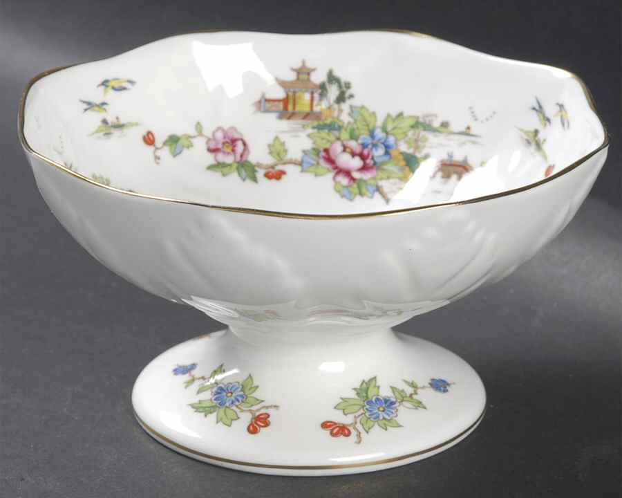 Pagoda Open Candy Dish by Crown Staffordshire-1