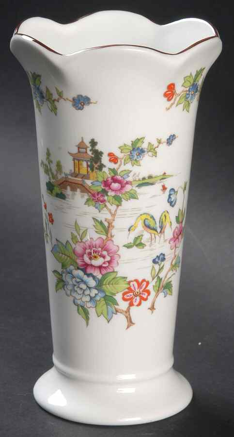 Pagoda 5" Vase by Crown Staffordshire-1