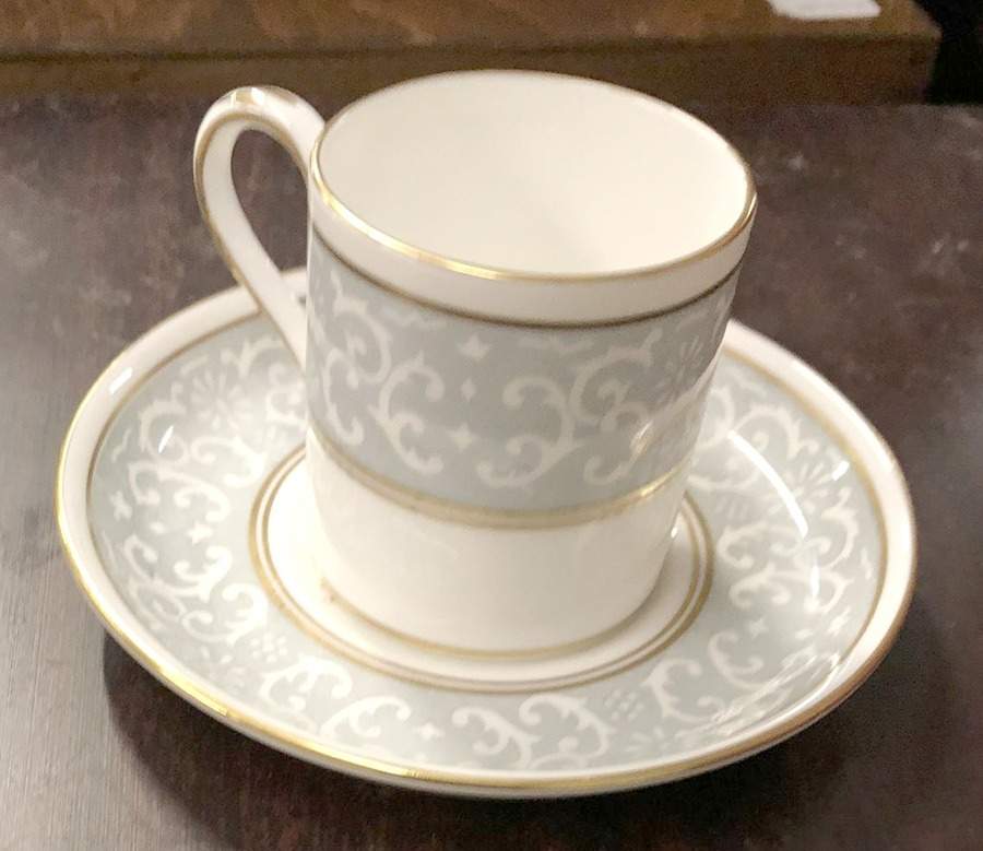 Park Lane Flat Demitasse Cup & Saucer Set by Crown Staffordshire-1