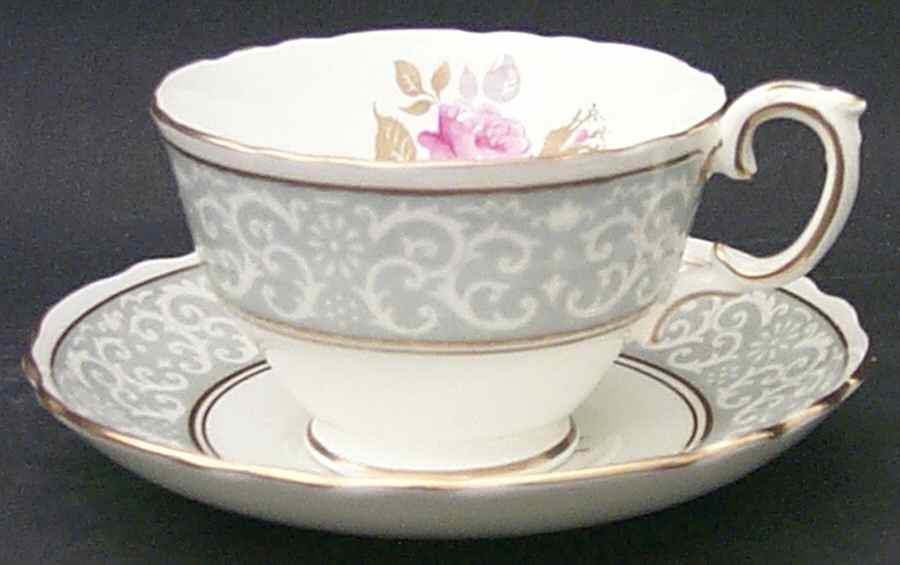 Park Lane Footed Cup & Saucer Set by Crown Staffordshire-1