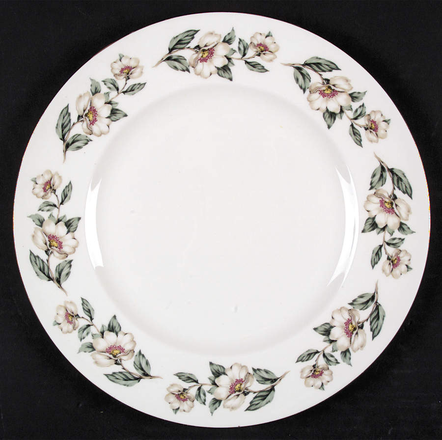 Pear Blossom Dinner Plate by Crown Staffordshire-1