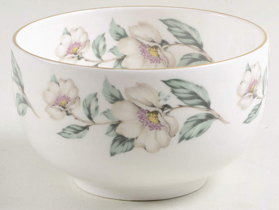 Pear Blossom Open Sugar Bowl by Crown Staffordshire-1