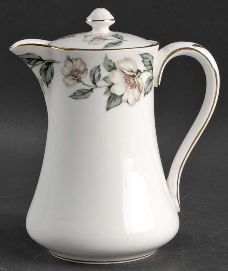Pear Blossom Hot Water Jug & Lid by Crown Staffordshire-1