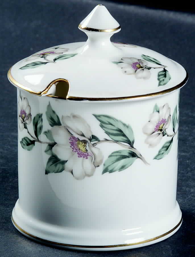 Pear Blossom Jam/Jelly & Lid by Crown Staffordshire-1