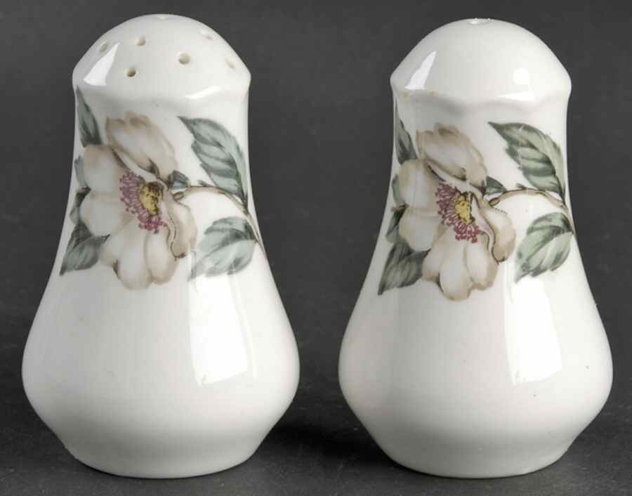 Pear Blossom Salt & Pepper Set by Crown Staffordshire-1