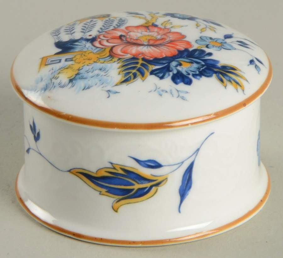 Penang 2" Round Box & Lid by Crown Staffordshire-1