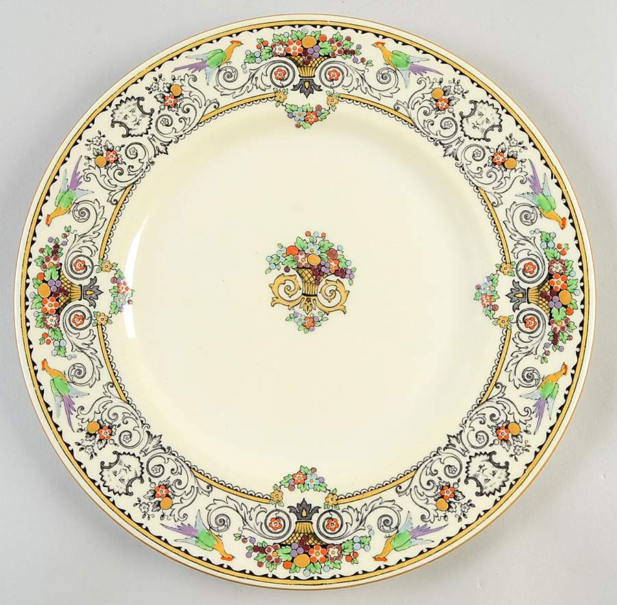 Renaissance Large Dinner Plate by Crown Staffordshire-1