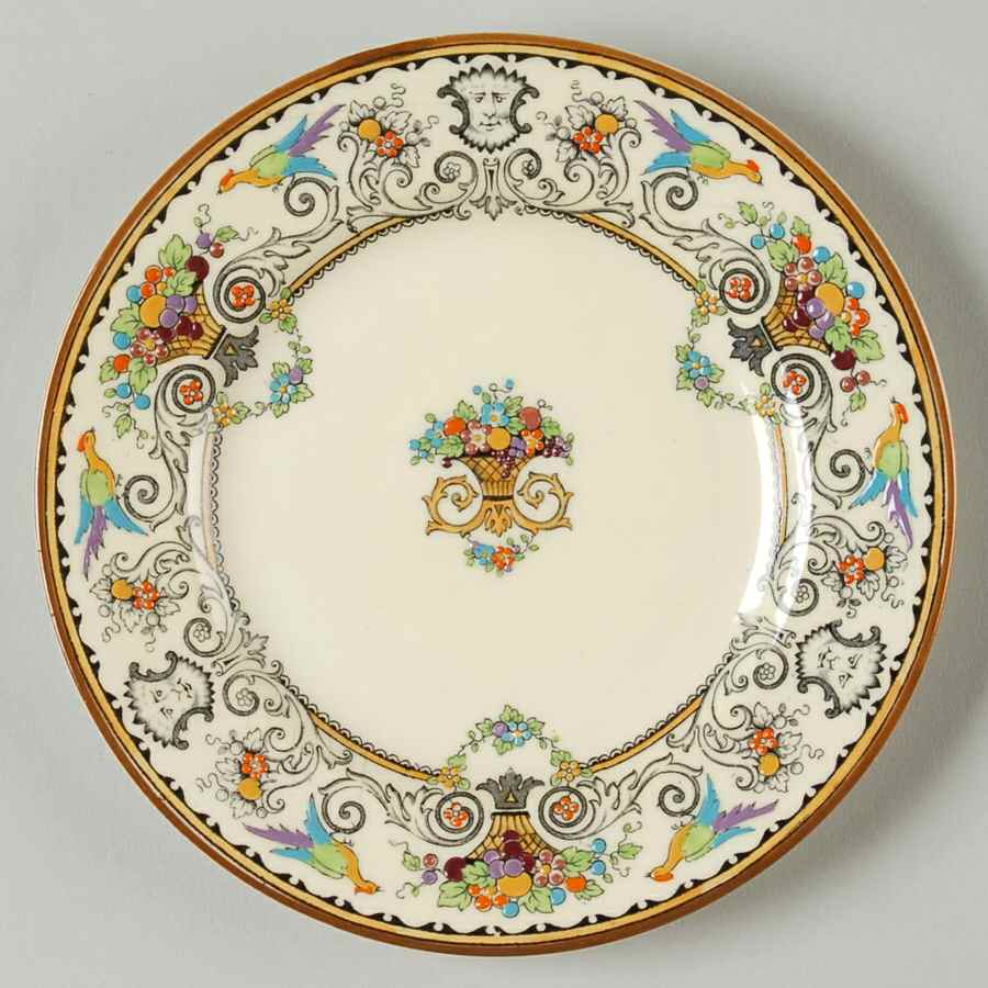 Renaissance Bread & Butter Plate by Crown Staffordshire-1